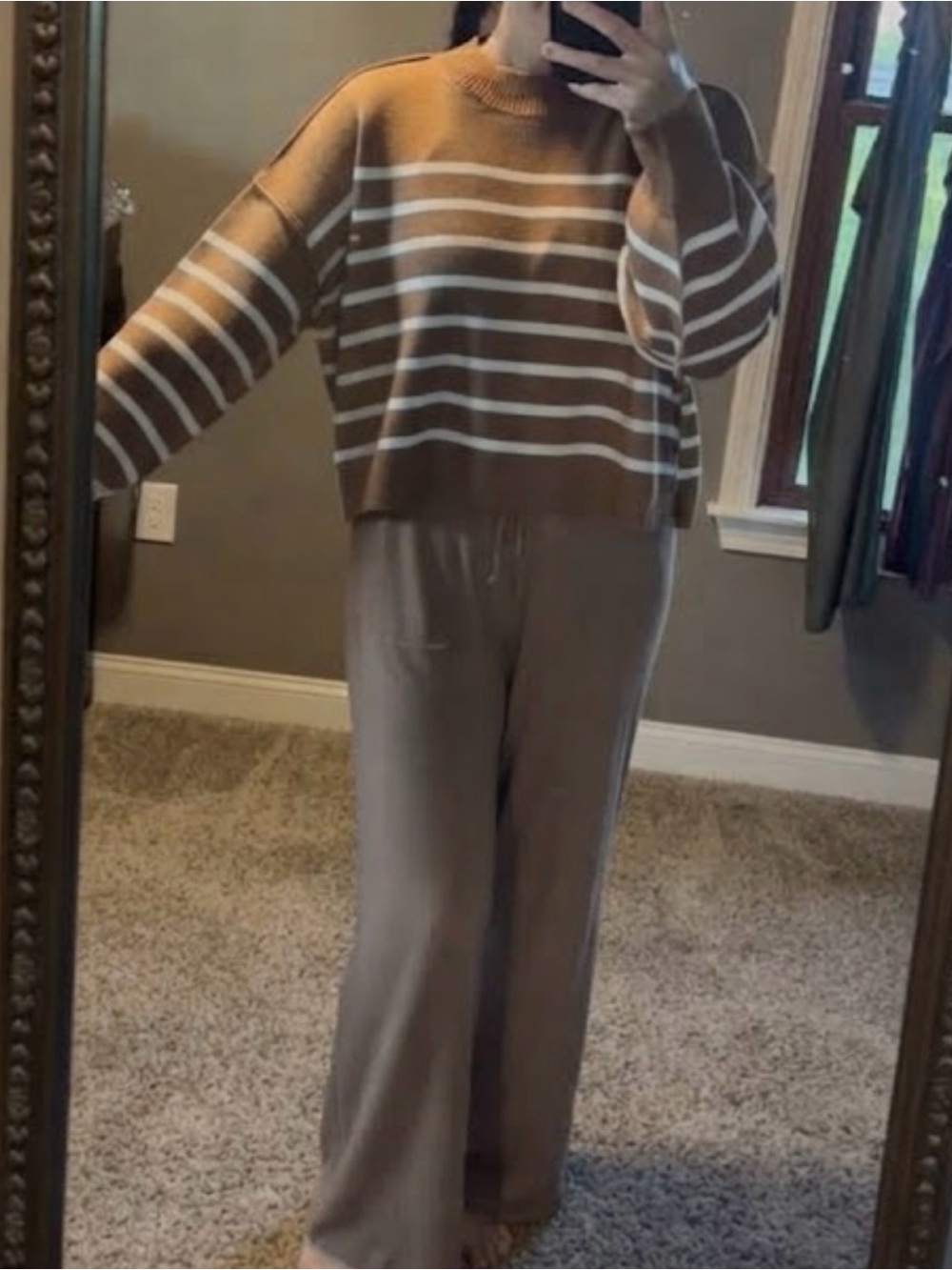 Striped Knit Pullover